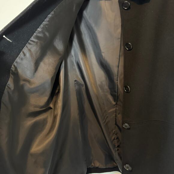 Alfred Dunner Wool Pea Coat 16 EUC Y2K 90s Classic Grandmacore Old Money Black - Picture 10 of 15